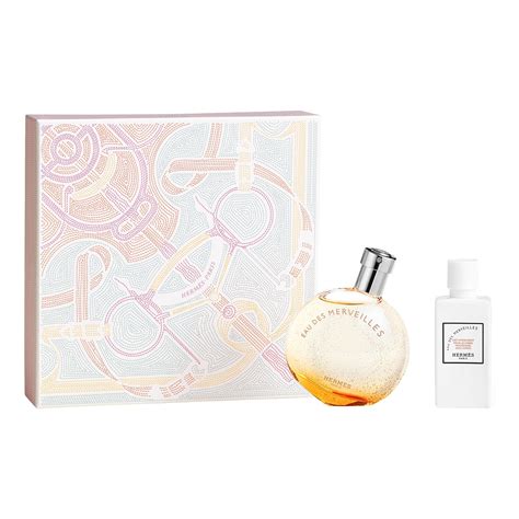 coffret fête des mères hermes|Eau des Merveilles EDT Coff 50ml + Lait Corps 40ml .